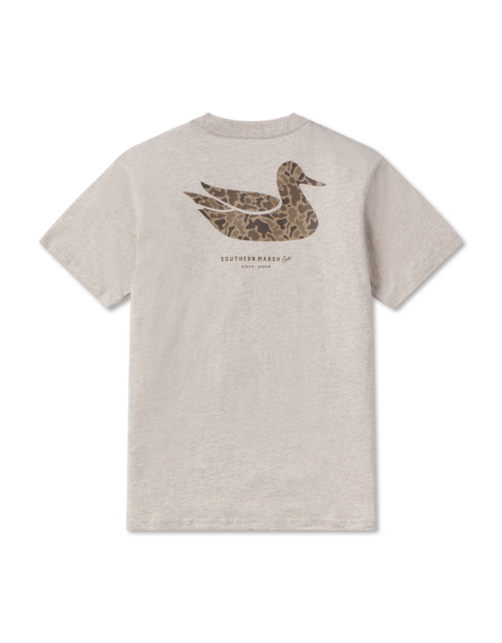 Southern Marsh Youth Duck Originals, Camo Washed Oatmeal Tee