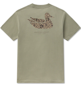 Southern Marsh Youth Duck Originals, Camo Bay Green Tee