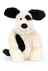 Jelly Cat Bashful Black and Cream Puppy Medium