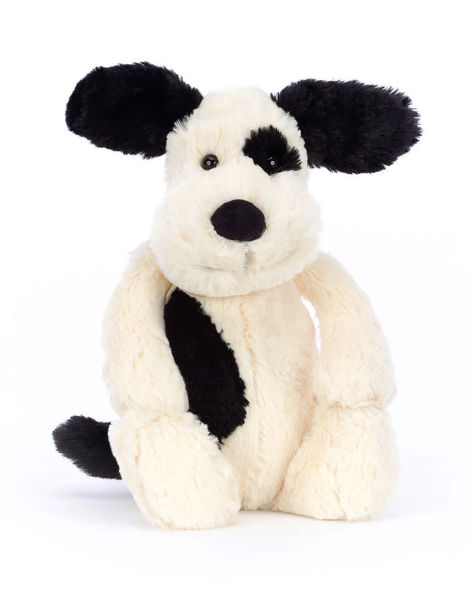Jelly Cat Bashful Black and Cream Puppy Medium