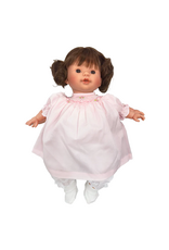 Rosalina Sarah 15" Baby Doll, Brunette Pigtails w/ Pink Dress