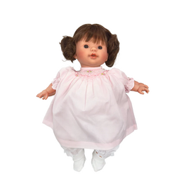 Rosalina Sarah 15" Baby Doll, Brunette Pigtails w/ Pink Dress