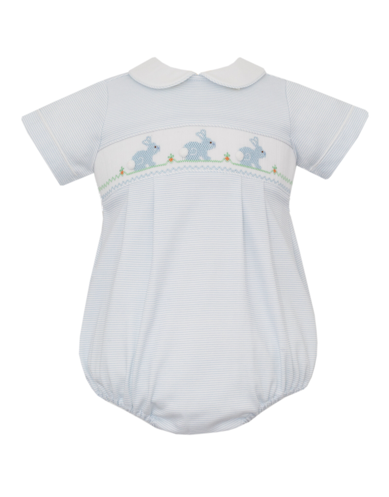 Petit Bebe Bunny Boy's Lt Blue Knit Bubble