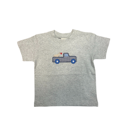 Luigi Boy's Heather Grey SS Shirt Lab And Truck Heart