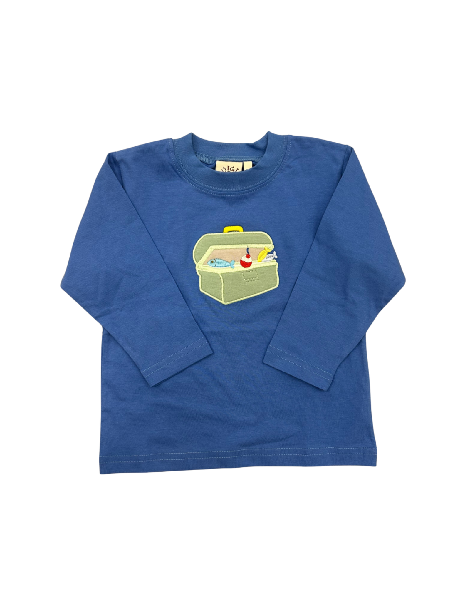 Luigi Blue LS Shirt with Tackle Box and Lures