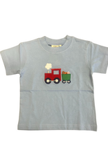 Luigi Boy's SS Shirt Train With Sports Balls Sky Blue