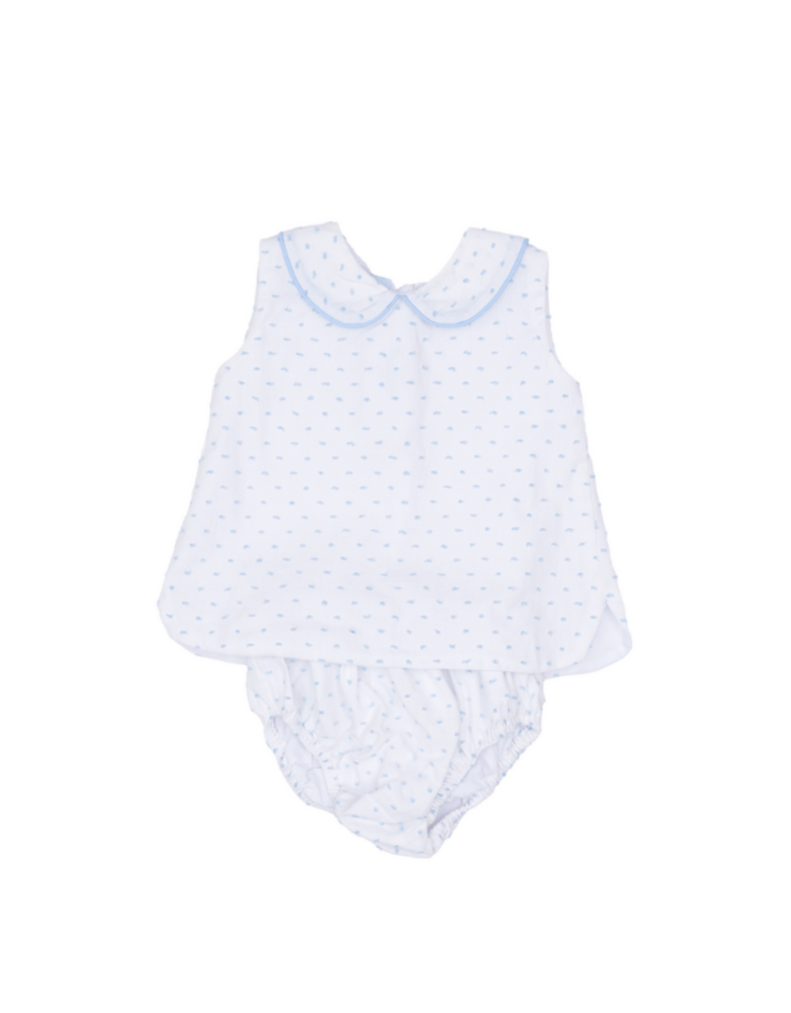 The Oaks Raleigh Diaper Set, Light Blue Swiss Dot