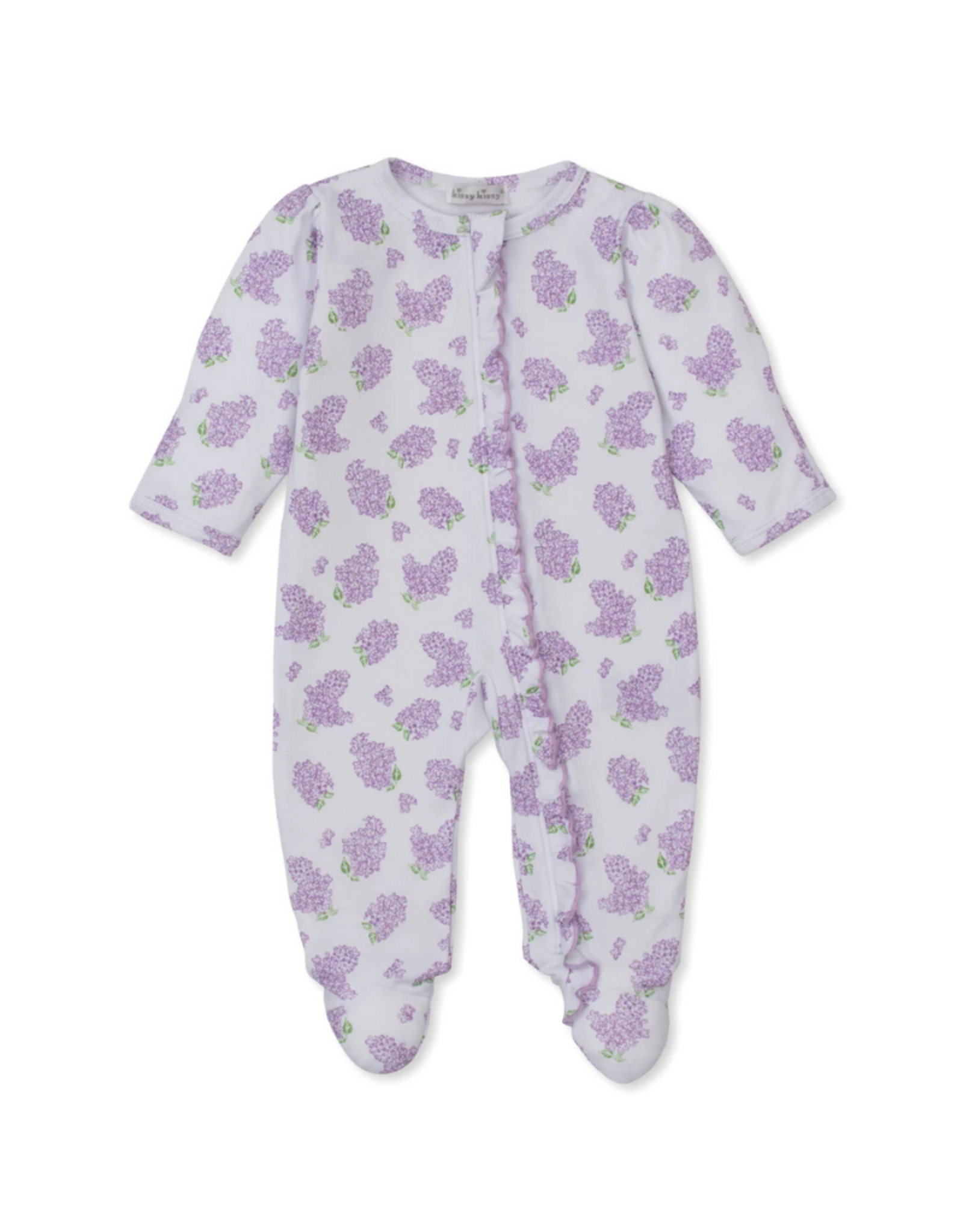 Kissy Kissy Lilac Love Prt Zip Footie