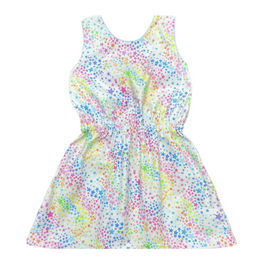 James and Lottie Kristin Knot Dress, Multi Glitter Stars