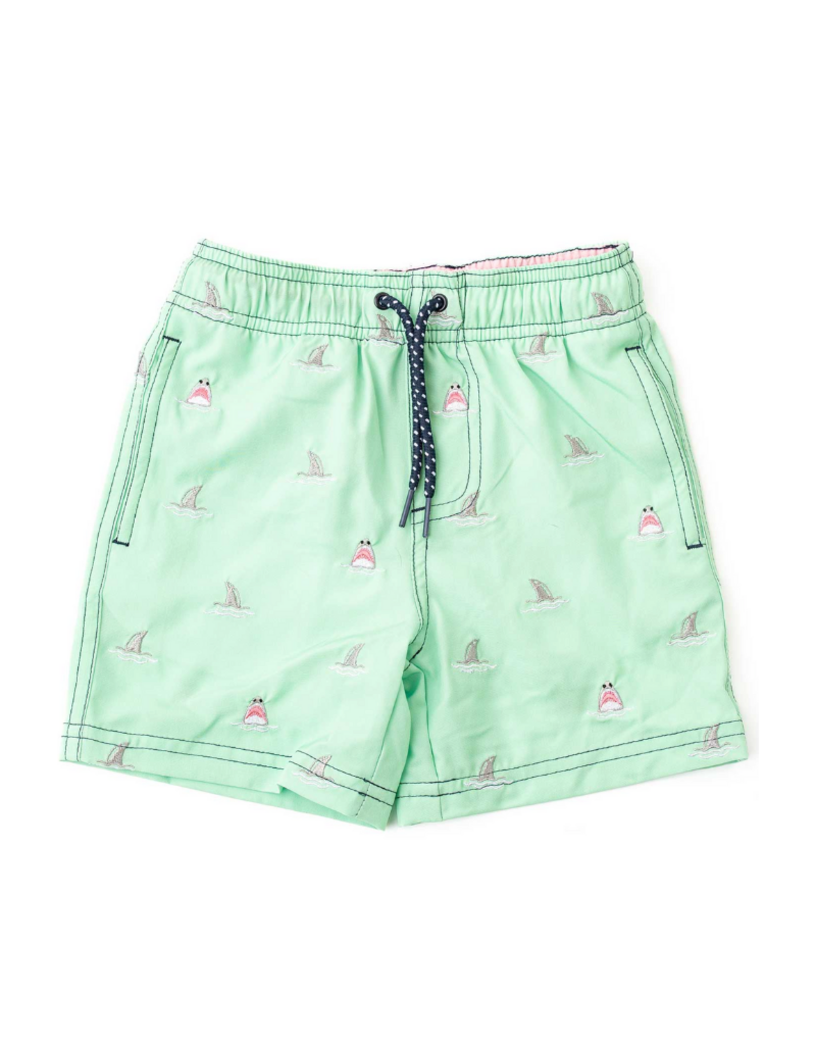 Shade Critters Boy Trunks, H2O and Embr, Mint Shark Icon