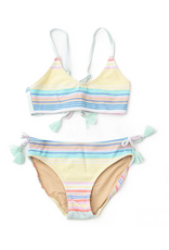 Shade Critters Surfer Stripe Ribbed Tie Back 2pc Set