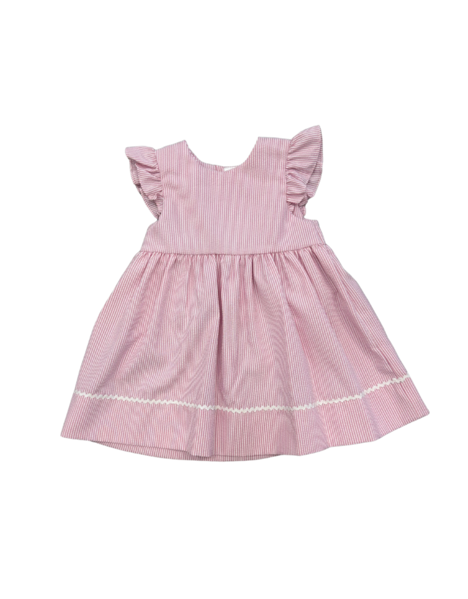 Rosalina Light Pink Seersucker Sundress