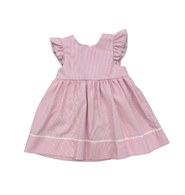 Rosalina Light Pink Seersucker Sundress