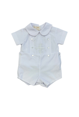 Rosalina White Buttoned Short Set w/ Cross