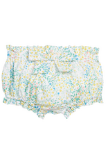 Little English Dottie Bow Diaper Set, Briarcliff Floral