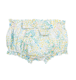 Little English Dottie Bow Diaper Set, Briarcliff Floral