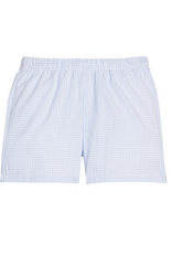 Little English Light Blue Stripe Seersucker Short Set
