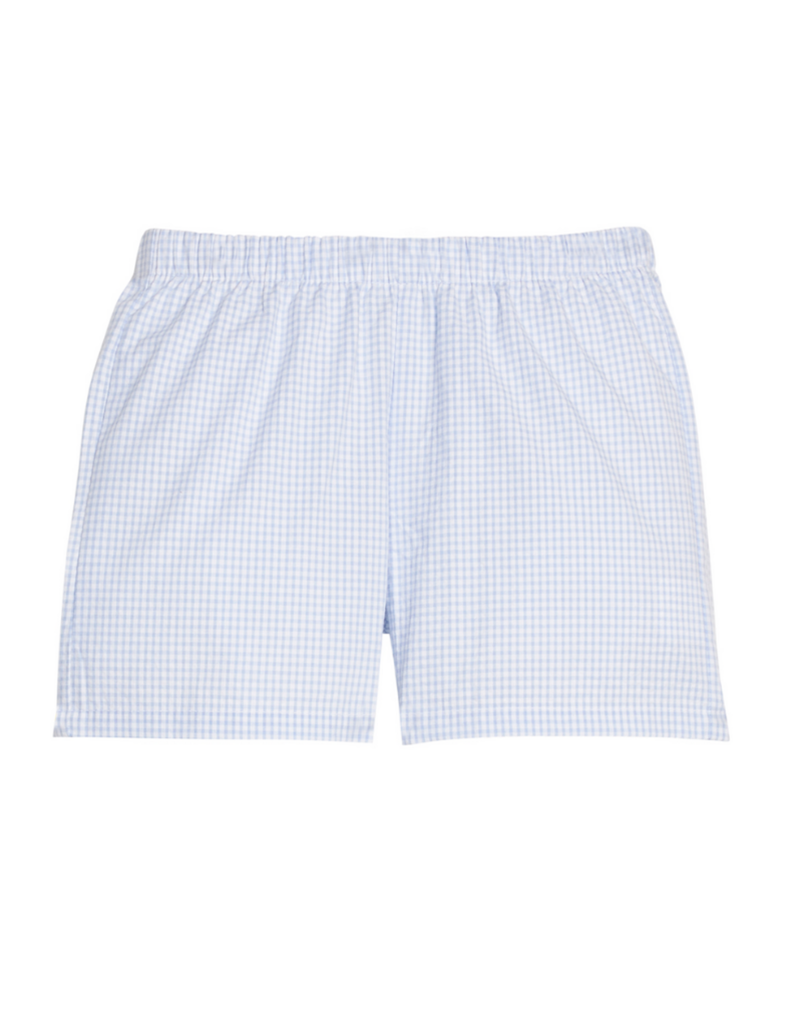 Little English Light Blue Stripe Seersucker Short Set