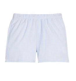 Little English Light Blue Stripe Seersucker Short Set