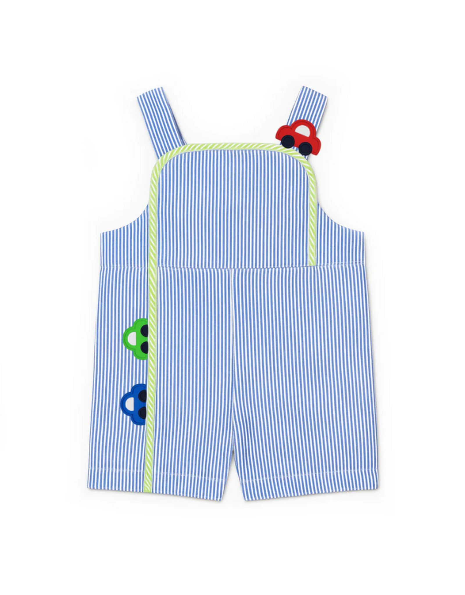 Florence Eiseman Seersucker Shortall with Cars