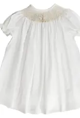 The Bailey Boys Ivory Christening Bishop Smocked Dress