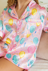 Blended Spirit Silky Birthday Balloons Pj Set