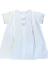 Auraluz Horse Day Gown, White/Blue