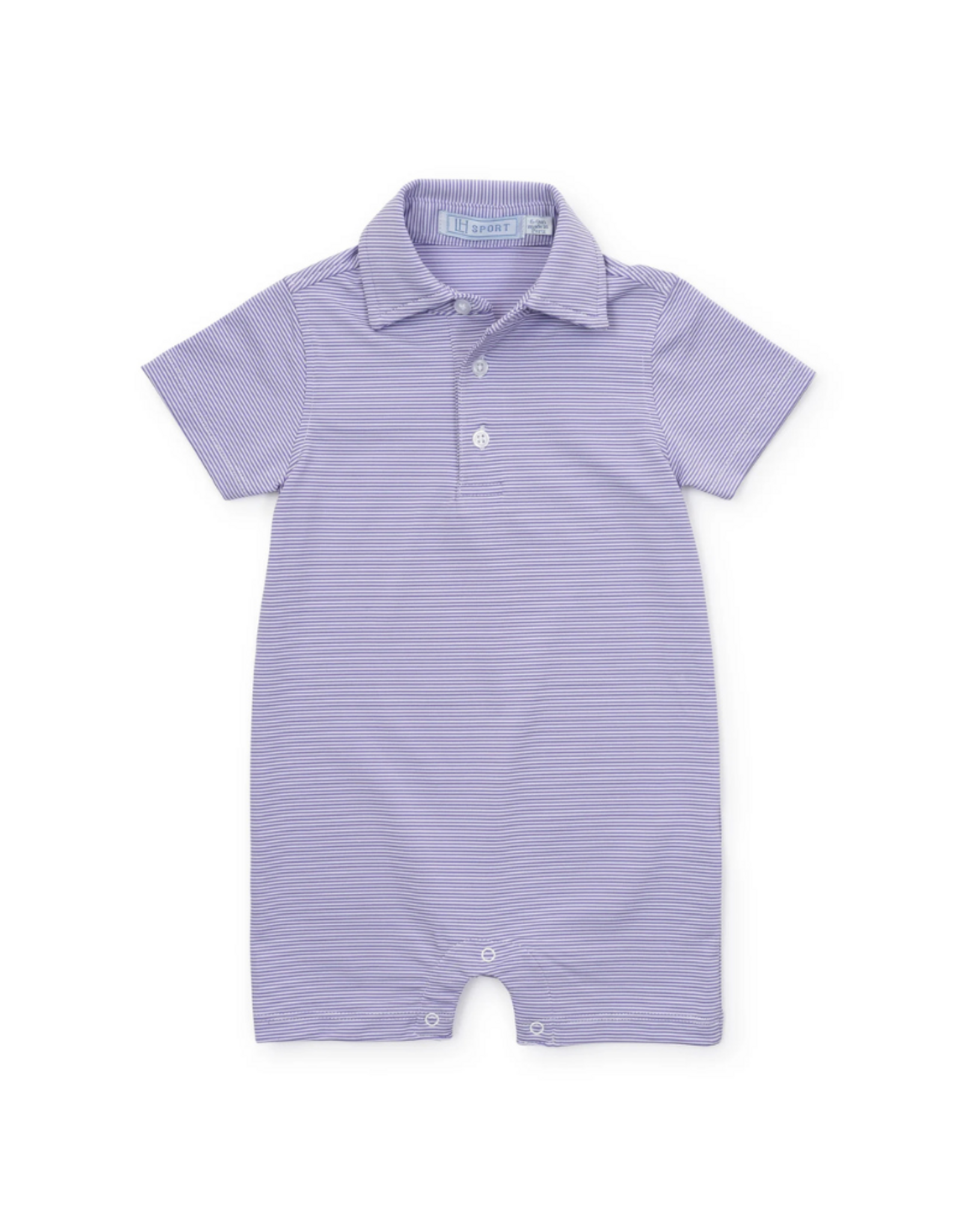 Lila + Hayes Austin Performance Shortall, Purple Stripe