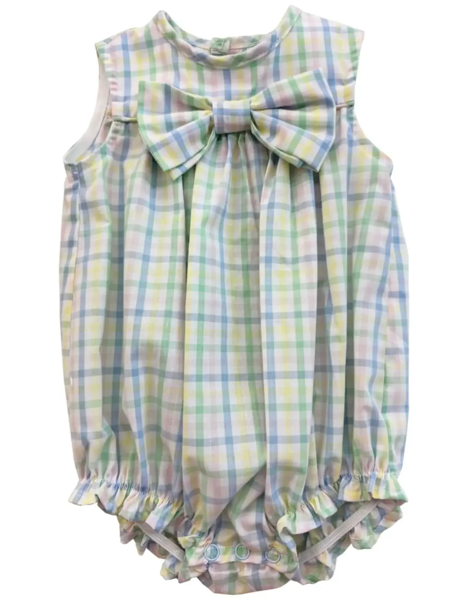 The Bailey Boys Harlow Plaid Girls Short Bubble
