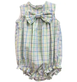 The Bailey Boys Harlow Plaid Girls Short Bubble
