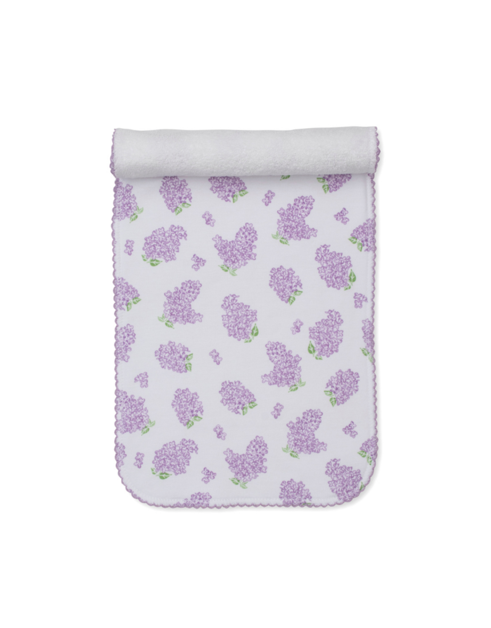 Kissy Kissy Lilac Love Prt Burp Cloth