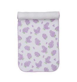 Kissy Kissy Lilac Love Prt Burp Cloth