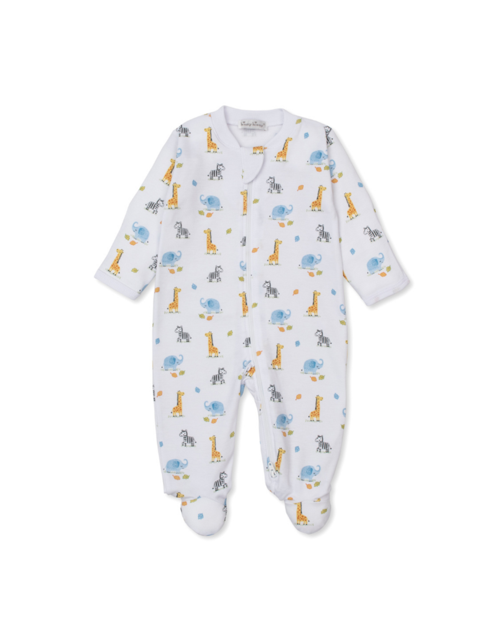 Kissy Kissy Safari Bunch Prt Zip Footie