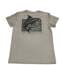 SouthBound SS Tan Camo Fish Tee