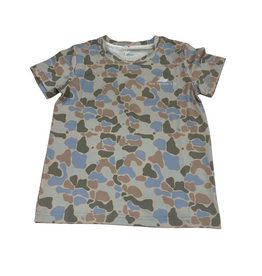 SouthBound Green/Blue Camo SS Performance Tee