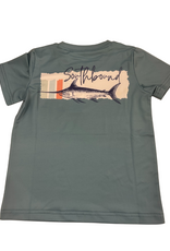 SouthBound Cyan Swordfish SS Performance Tee