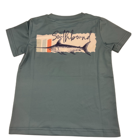 SouthBound Cyan Swordfish SS Performance Tee