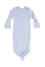 Angel Dear Solid Niagara Mist Rib Knotted Gown 0/3m