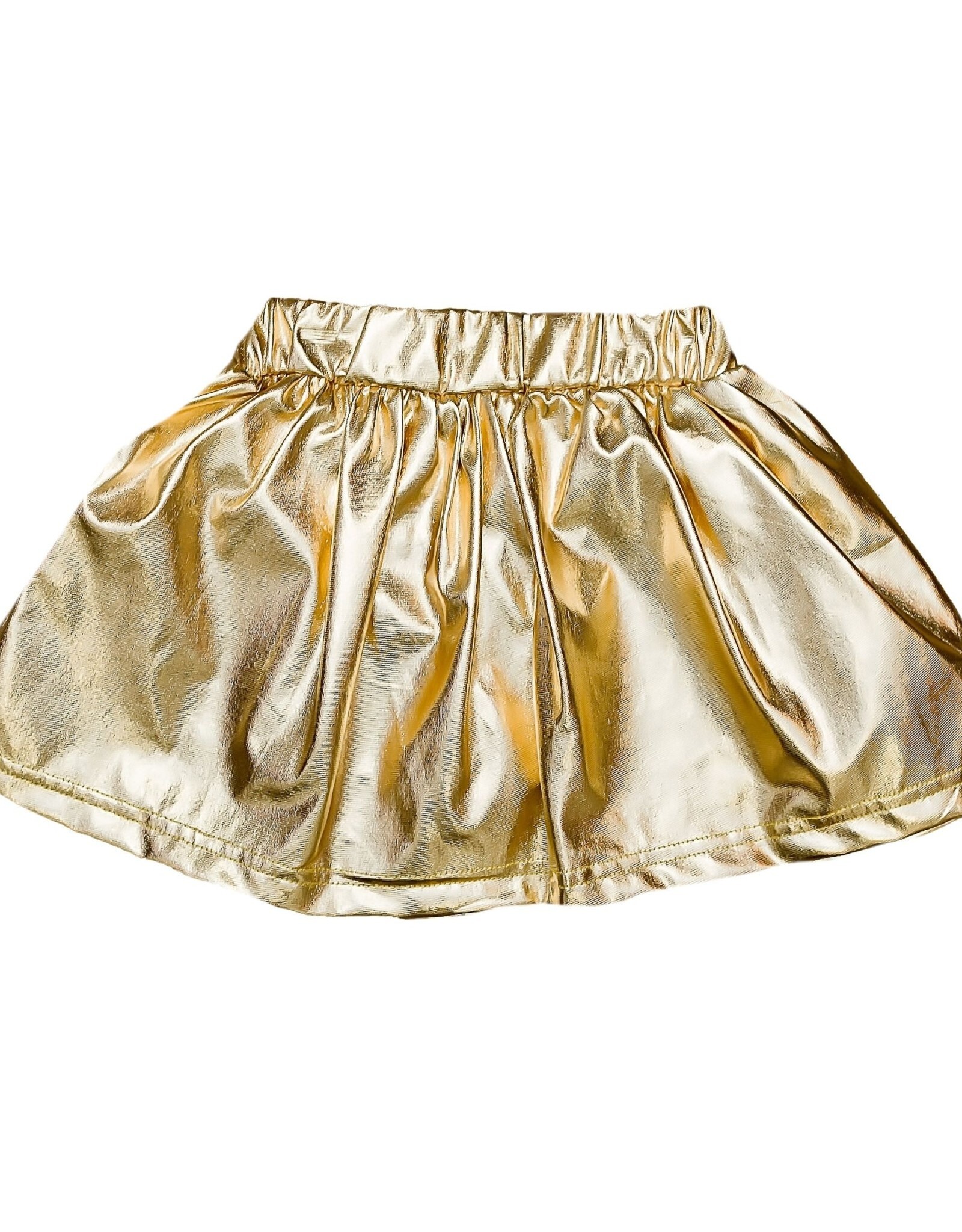Belle Cher BC Gold Metallic Skort