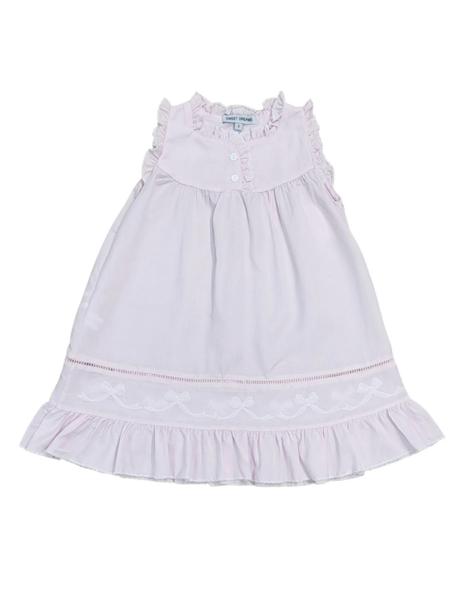 Sweet Dreams Shadow Stitch Pink Bow Gown