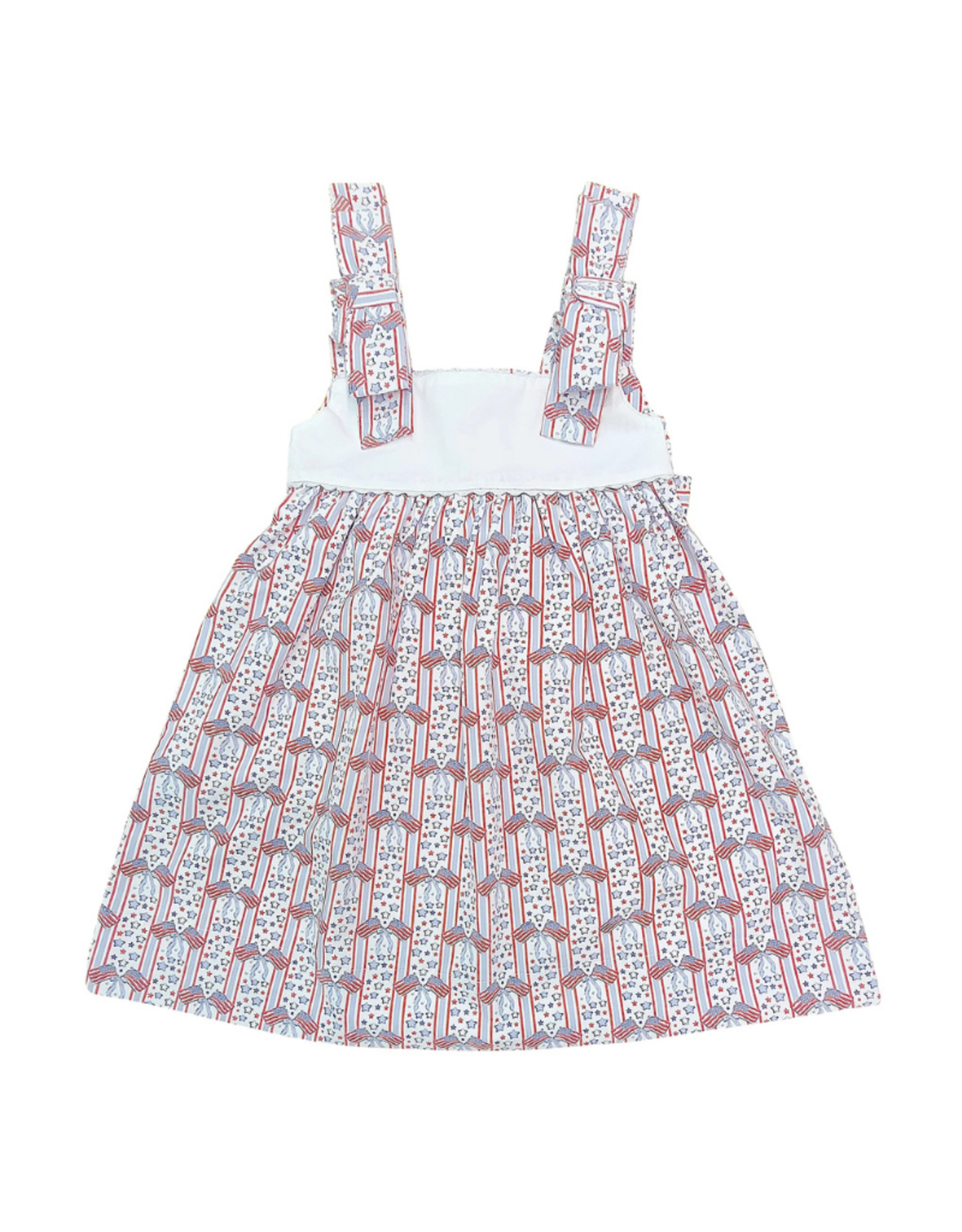 Sweet Dreams Patriotic Dress with Bow