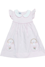 Sweet Dreams Bunny and Basket Pink Dress