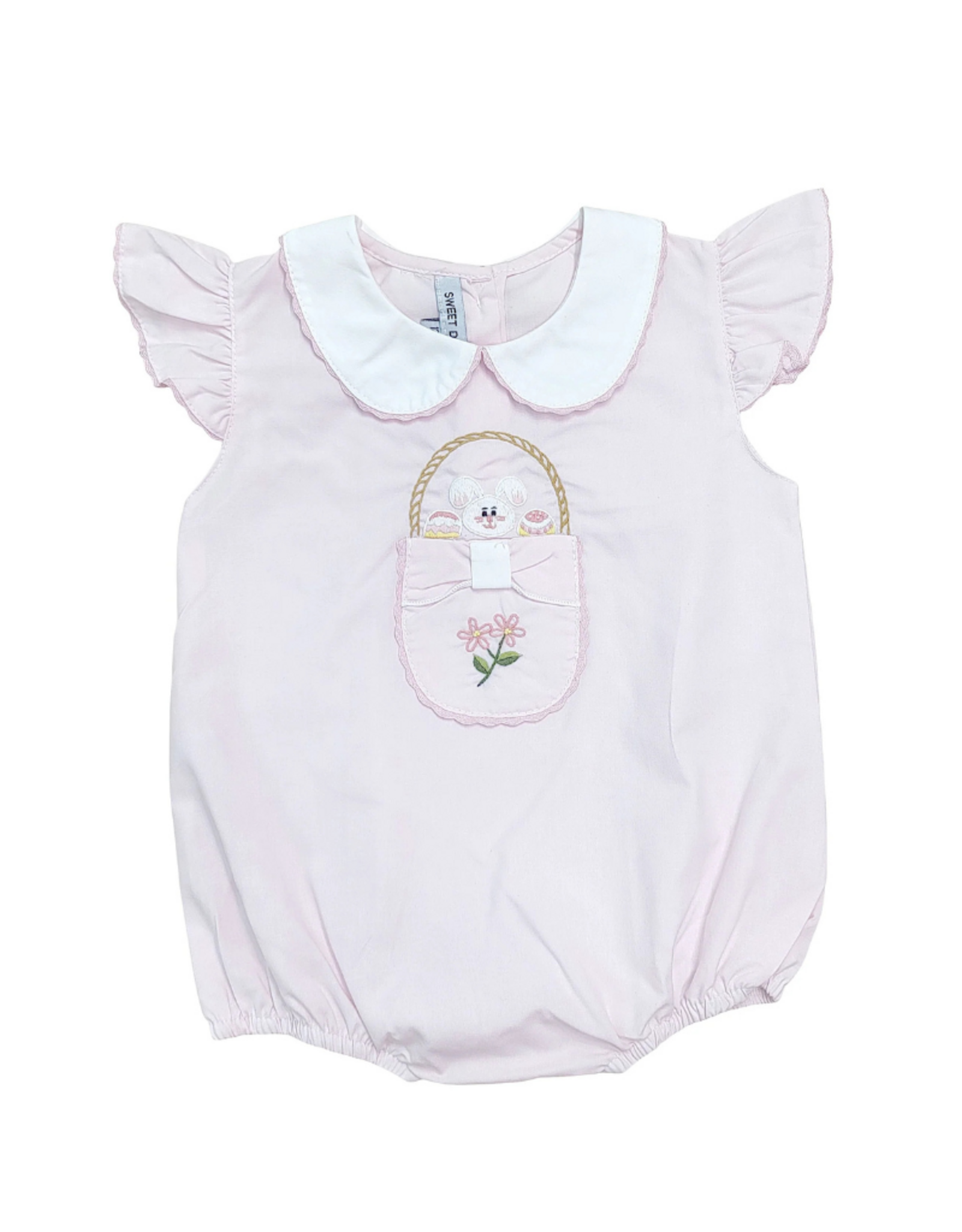 Sweet Dreams Bunny and Basket Pink Bubble