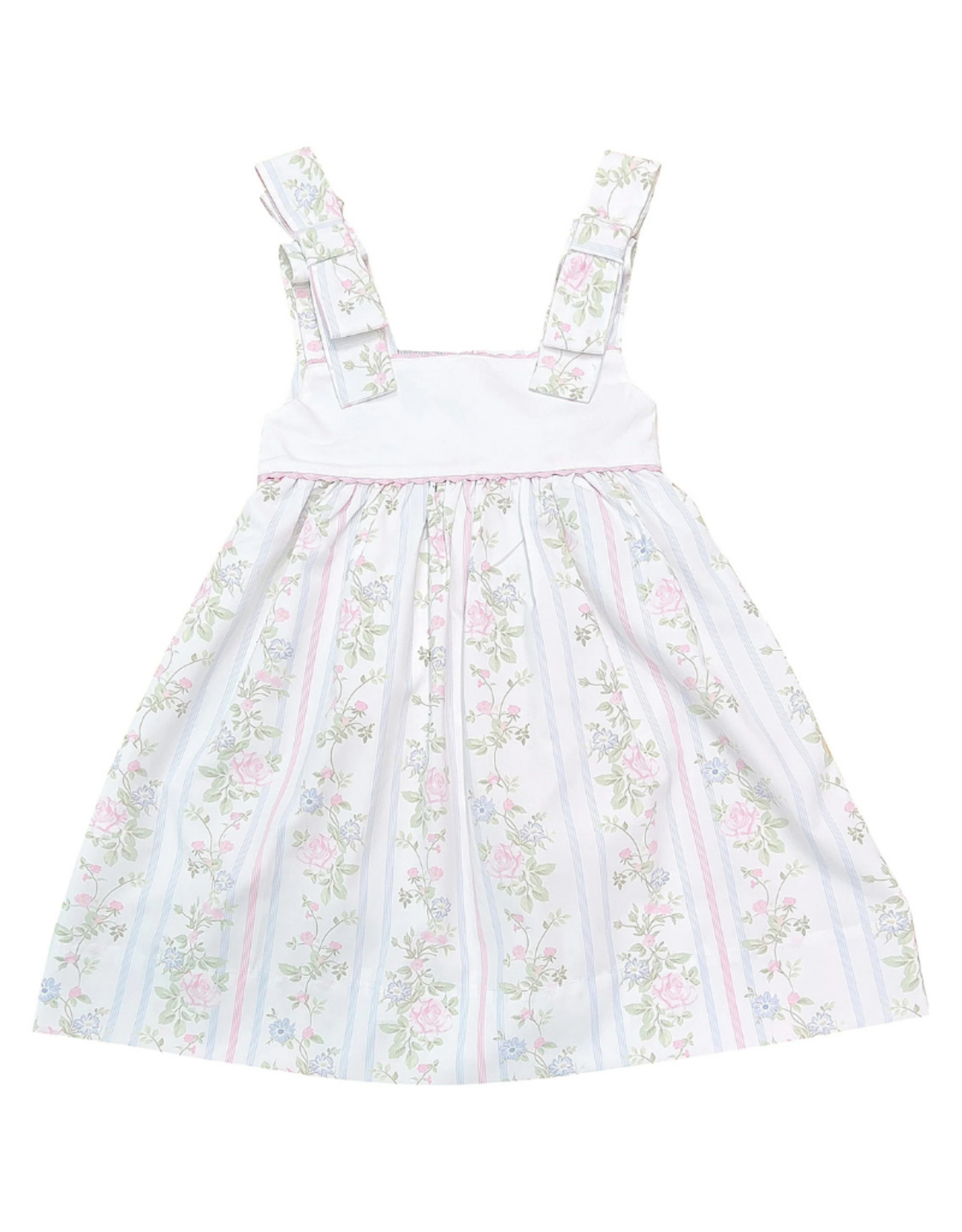 Sweet Dreams Valerie  Blue/Pink Vine Foral Dress