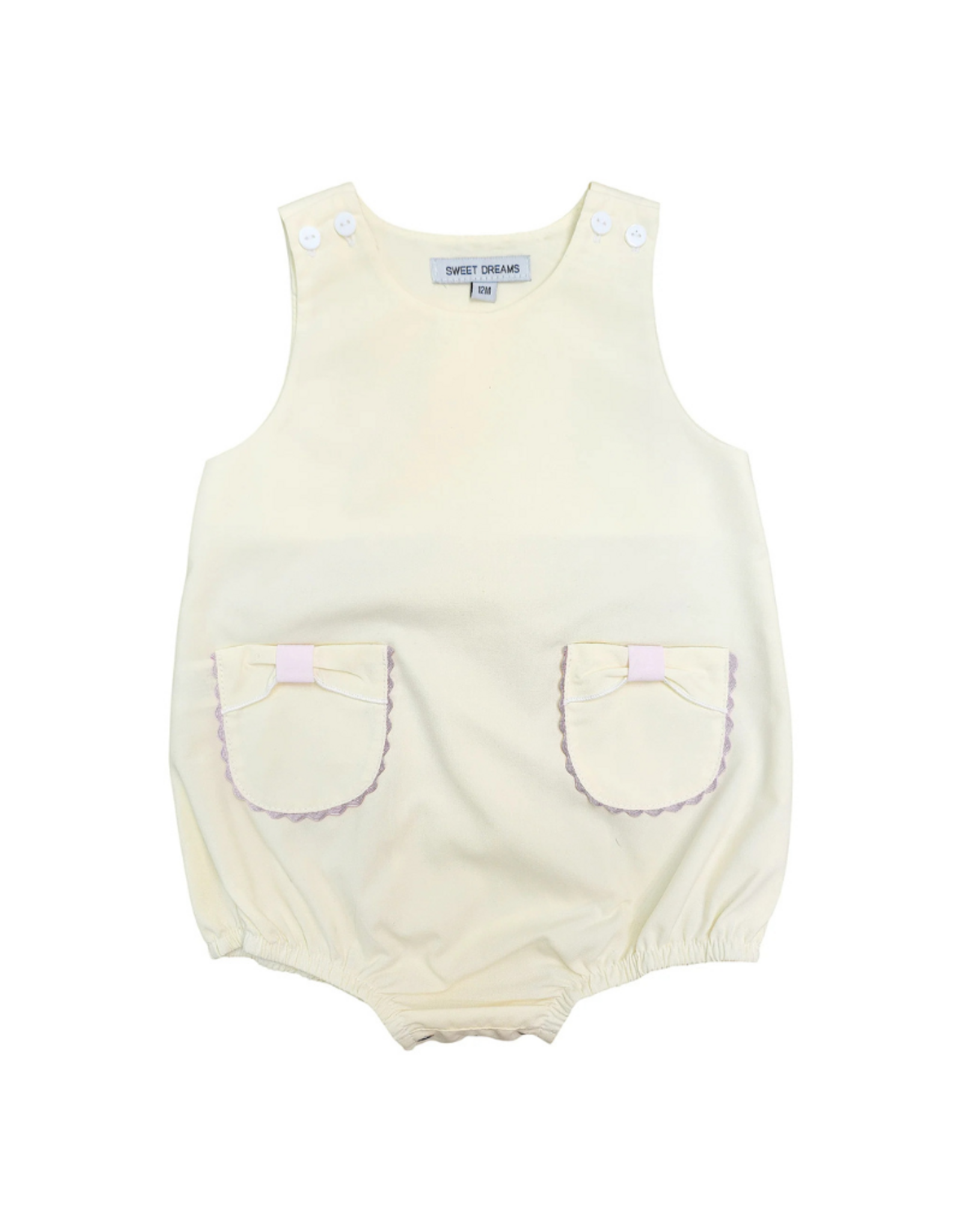 Sweet Dreams Yellow Bow Pocket Bubble