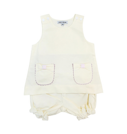 Sweet Dreams Yellow Bow Pocket Bloomer Set