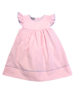 Sweet Dreams Pink w/ Blue Picot Trim Dress