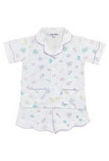 Sweet Dreams Seashell Print Girls PJ Set