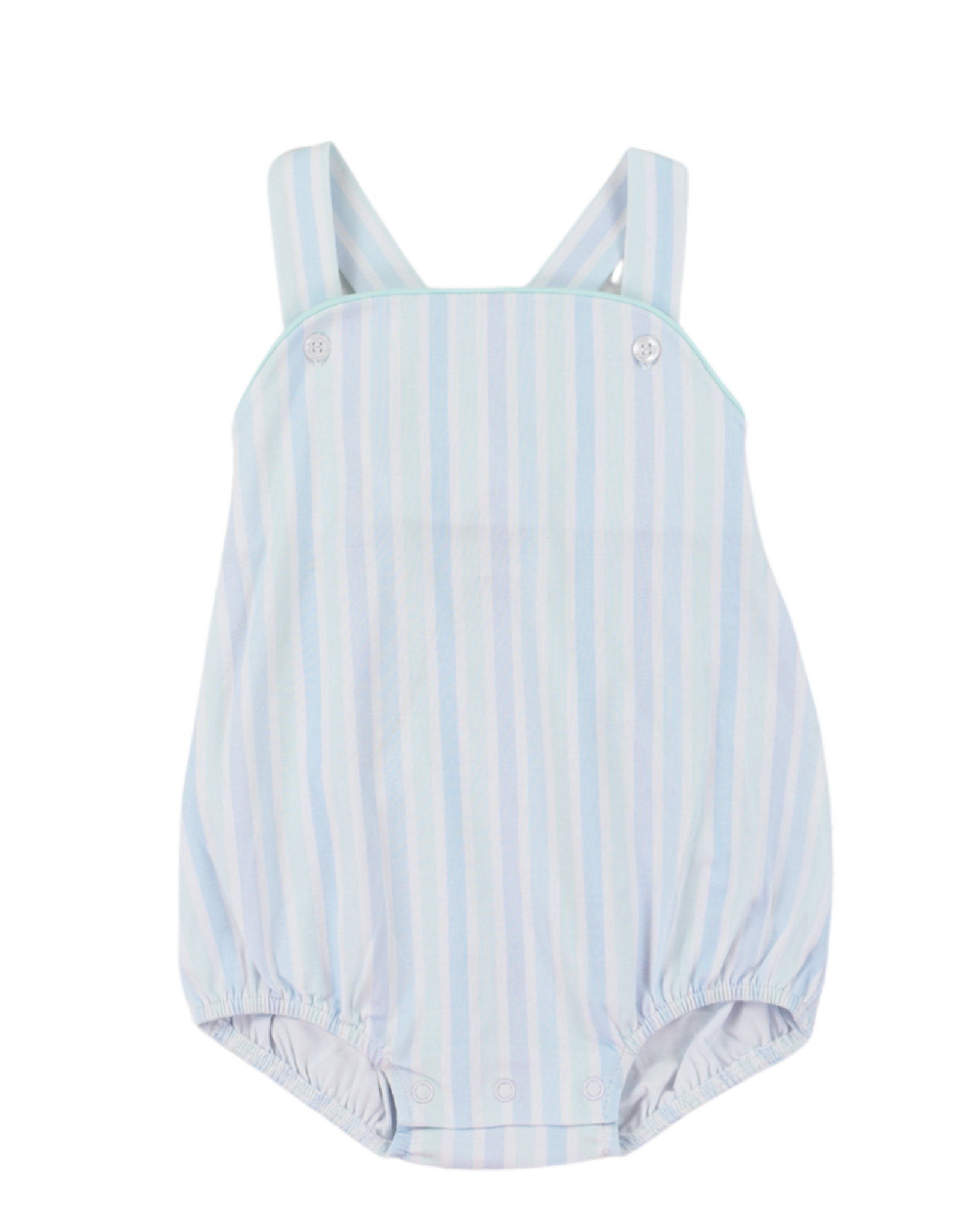 Cypress Row Blue Stripe Silas Sunsuit