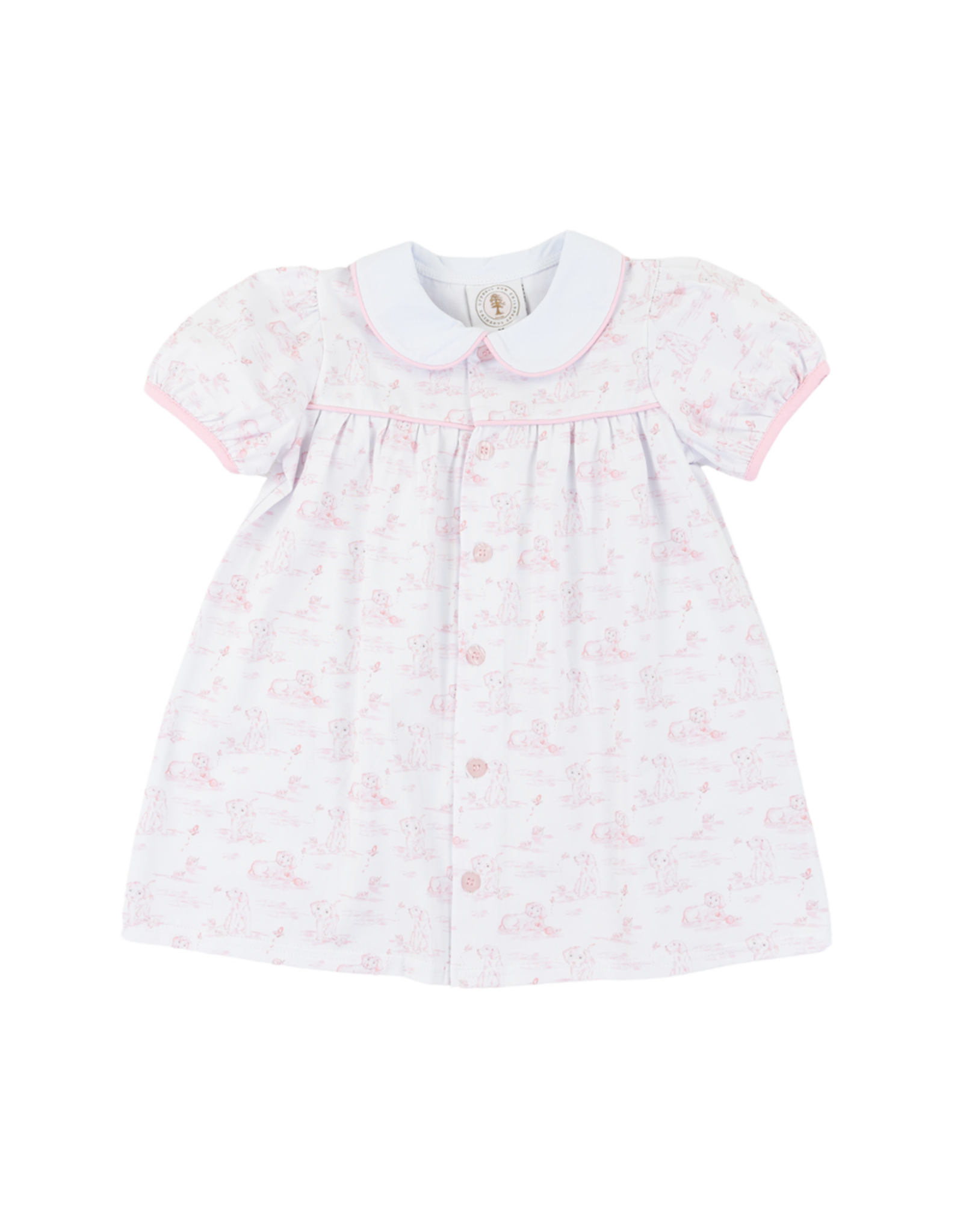 Cypress Row Pink Pups Paisley Dress
